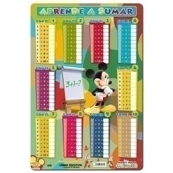 Lamina Escolar Erik Pvc 40X59,5 Didàctica Aprèn A Sumar Mickey