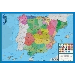 Lamina Escolar Erik Pvc 40X59,5 Didàctica Mapa D'Espanya