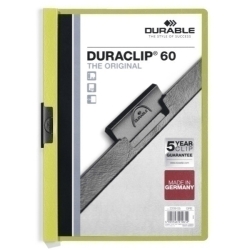 Dossier Clip Duraclip Pvc A4 2209 Pinça Metall 60H Verd Clar