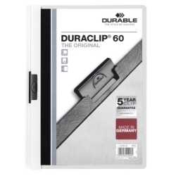 Dossier Clip Duraclip Pvc A4 2209 Pinça Metall 60H Blanc