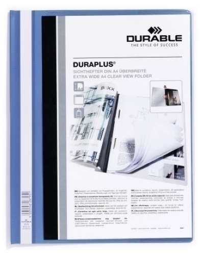 Dossier Fastener Durable Duraplus 2579 A4 Blau Clar