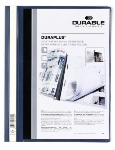 Dossier Fastener Durable Duraplus 2579 A4 Blau Fosc