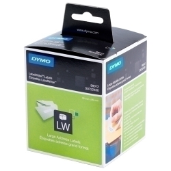 Etiquetes Dymo Label Writer 36X89 Mm Pack 2 Rotlles 260 Uts.Paper Blanc Direccio (99012)