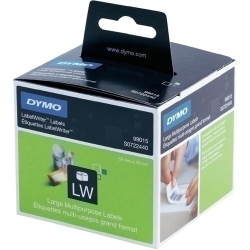 Etiquetes Dymo Label Writer 54X70 Mm Rotllo 320 Uts.Paper Blanc Multifuncio/Diskette (99015)