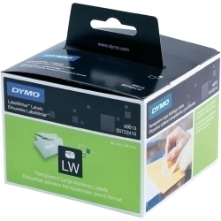 Etiquetes Dymo Label Writer 36X89 Mm Rotllo 260 Uts.Plàstic Transp.Direccion (99013)