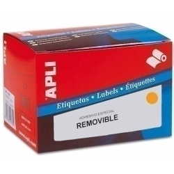 Etiquetes Adh.Manuals Rollo Apli Pvp Taronges Removibles C.Romos 16X22 Mm Fl.2.520 Uts.(10088)