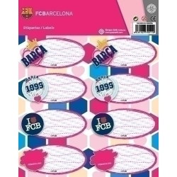 Etiqueta Escolar Erik 15,8X20 Fc Barcelona Noies