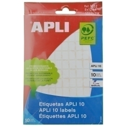 Etiquetes Adh.Manuals Bossa Apli Blanques 10H C.Romos 8X12 Mm 1.200 Uts.(01632)