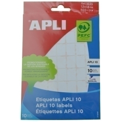 Etiquetes Adh.Manuals Bossa Apli Blanques 10H C.Romos 12X18 Mm 560 Uts.(01635)