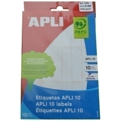 Etiquetes Adh.Manuals Bossa Apli Blanques 10H C.Romos 13X50 Mm 210 Uts.(01638)
