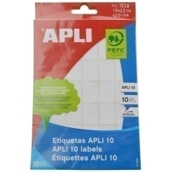 Etiquetes Adh.Manuals Bossa Apli Blanques 10H C.Romos 16X22 Mm 420 Uts.(01639)
