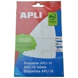 Etiquetes Adh.Manuals Bossa Apli Blanques 10H C.Romos 19X27 Mm 250 Uts.(01640)
