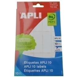 Etiquetes Adh.Manuals Bossa Apli Blanques 10H C.Romos 20X50 Mm 150 Uts.(01642)