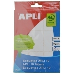 Etiquetes Adh.Manuals Bossa Apli Blanques 10H C.Romos 34X53 Mm 90 Uts.(01650)