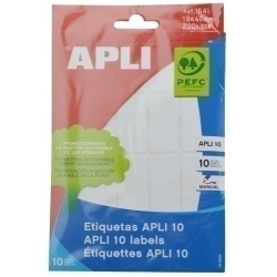 Etiquetes Adh.Manuals Bossa Apli Blanques 10H C.Romos 19X40 Mm 200 Uts.(01641)