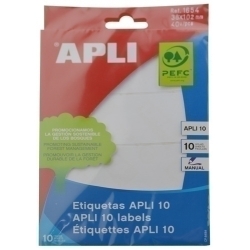 Etiquetes Adh.Manuals Bossa Apli Blanques 10H C.Romos 38X102 Mm 40 Uts.(01654)