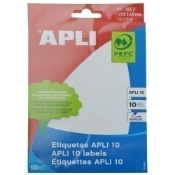 Etiquetes Adh.Manuals Bossa Apli Blanques 10H C.Romos 105X149 Mm 10 Uts.(01662)