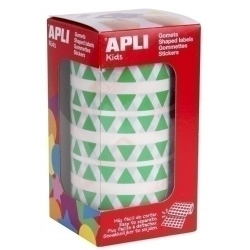 Gomets Apli Rotllo 59H Triangle 10,5 Mm Verd 6.136 Uts. (04866)