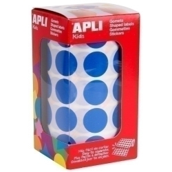 Gomets Apli Rotllo 59H Circulo Ø 20 Mm Blau 1.770 Uts. (04860)