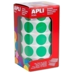 Gomets Apli Rotllo 59H Circulo Ø 20 Mm Verd 1.770 Uts. (04862)