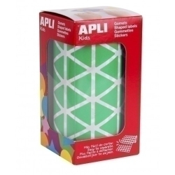 Gomets Apli Rotllo 59H Triangle 20 Mm Verd 2.832 Uds. (04870)