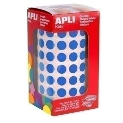 Gomets Apli Rotllo 59H Circulo Ø 10,5 Mm Blau 5.192 Uts. (04852)