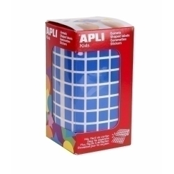 Gomets Apli Rotllo 59H Quadrat 10 Mm Blau 6.372 Uds. (04872)
