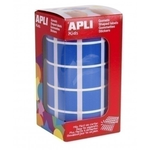 Gomets Apli Rotllo 59H Quadrat 20 Mm Blau 1.770 Uts. (04876)