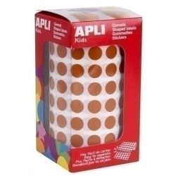 Gomets Apli Rotllo 59H Circulo Ø 10,5 Mm Marron 5.192 Uds. (11481)
