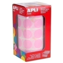 Gomets Apli Rotllo 59H Circulo Ø 20 Mm Rosa 1.770 Uts. (11489)