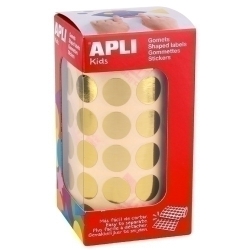 Gomets Apli Metal·litzats Rotllo 59H Circulo Ø 15 Mm Or 2.832 Uts. (11629)