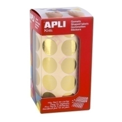 Gomets Apli Metal·litzats Rotllo 59H Circulo Ø 20 Mm Or 1.770 Uts. (11632)