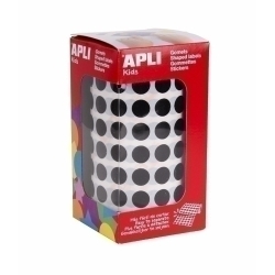 Gomets Apli Rotllo 59H Circulo Ø 10,5 Mm Negre 5.192 Uts. (11482)