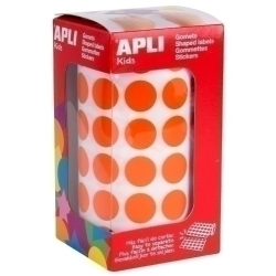 Gomets Apli Rotllo 59H Circulo Ø 15 Mm Taronja 2.832 Uts. (11483)