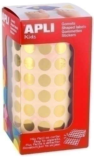 Gomets Apli Metal·litzats Rotllo 59H Circulo Ø 10,5 Mm Or 5.192 Uts. (11626)