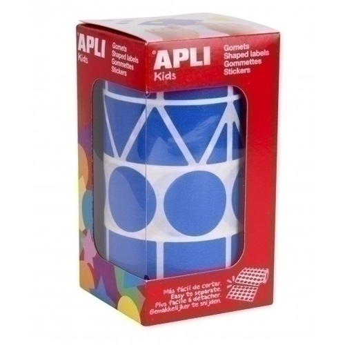 Gomets Apli Rotllo 59H Xl Figures Geom. (Cl.,Tr.,Cd.,Rg.) 27 Mm Blau 1.357 Uts. (11162)