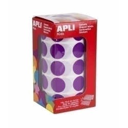 Gomets Apli Rotllo 59H Circulo Ø 20 Mm Lila 1.770 Uts. (11490)