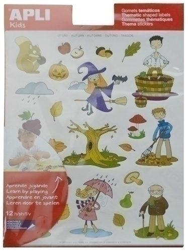 Gomets Apli Temàtics Bossa 12H Removibles Tardor 288 Uts. (11624)