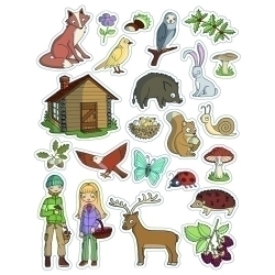 Gomets Apli Temàtics Bossa 12H Removibles El Bosc 276 Uts. (11444)