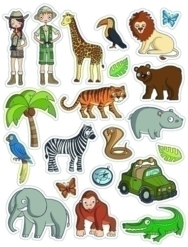 Gomets Apli Temàtics Bossa 12H Removibles La Selva 252 Uts. (11445)