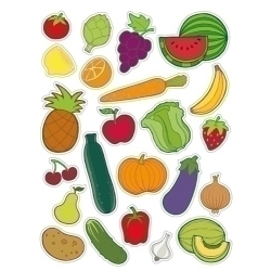 Gomets Apli Tematics Bossa 12H Removibles Fruites I Verdures 276 ut. (11451)