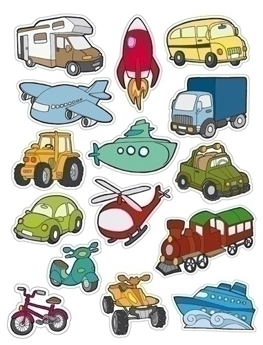 Gomets Apli Temàtics Bossa 12H Removibles Transports 180 Uts. (11454)