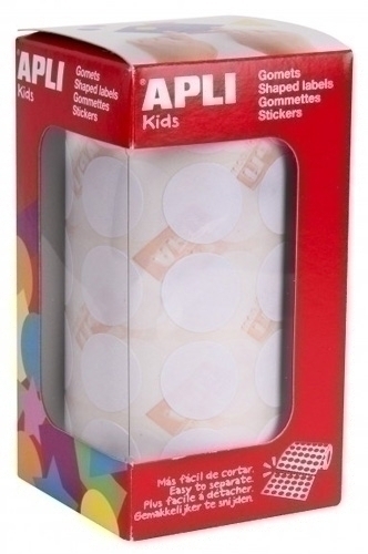 Gomets Apli Rotllo 59H Circulo Ø 20 Mm Blanc 1.770 Uts. (11905)