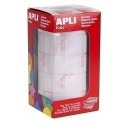 Gomets Apli Rotllo 59H Quadrat 20 Mm Blanc 1.770 Uts. (11907)