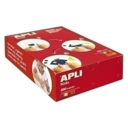 Gomets Apli Caixa 200H Circulo 3 Tam.Surt. 4 Col.Surt.(Am-Az-Rj-Vd) 8.200 Uts. (00701)