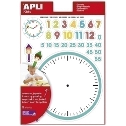 Gomets Apli Educatius Borsa 3H Removibles Les Hores 90 Uts. (12789)