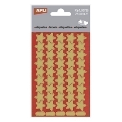 Gomets Apli Estrella 5 Puntes Bossa 2H Or (00736)