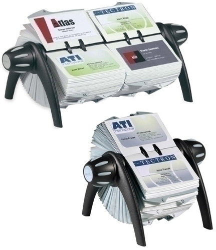 Fitxer Rotatiu Targeter Durable Visifix Flip (400 Targetes) Negre