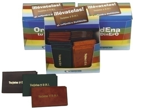 Funda Portacarnet Iberplas Pvc Targetes I Nif 3 Cossos Imit.Pell Paquet De 40 (Col.Sud.)