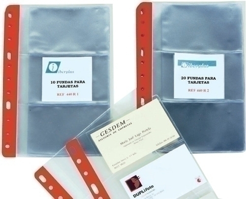 Funda Per a Targetes Iberplas Pvc 150µ 4º 3 Dpts 11 Tal.Rfzo.